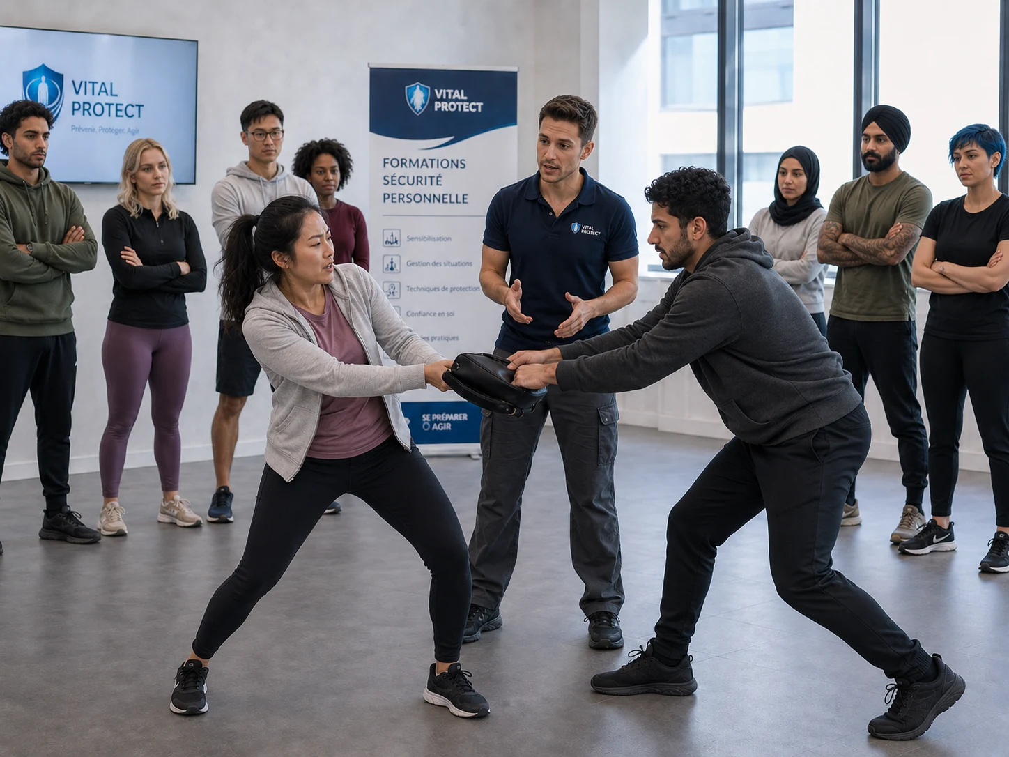 Mise en situation concrète avec encadrement Vital Protect